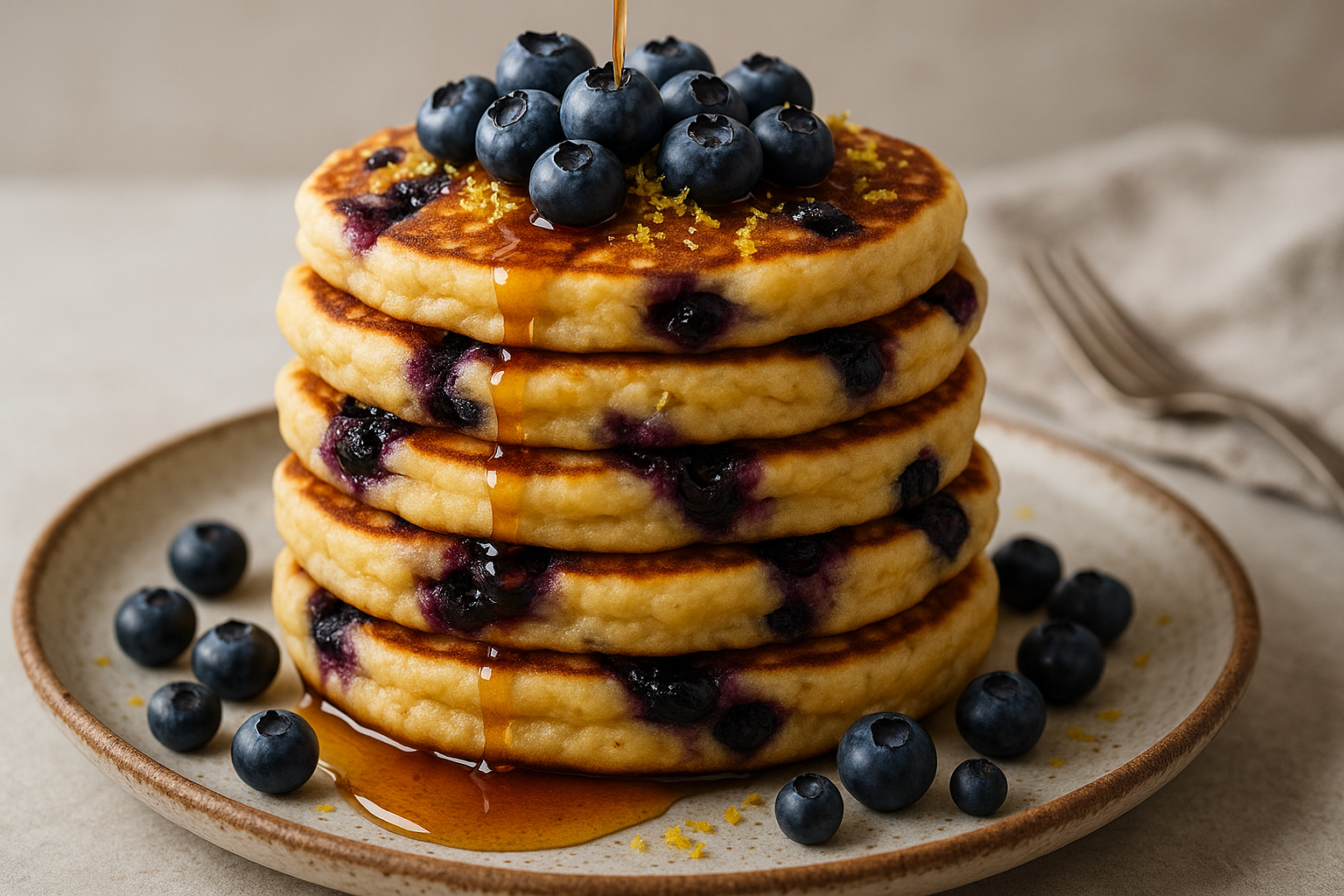 Blueberry Lemon Pancakes